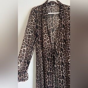 LAST CHANCE⚡️BEFORE CONSIGNMENT Sheer Cheetah Cardigan